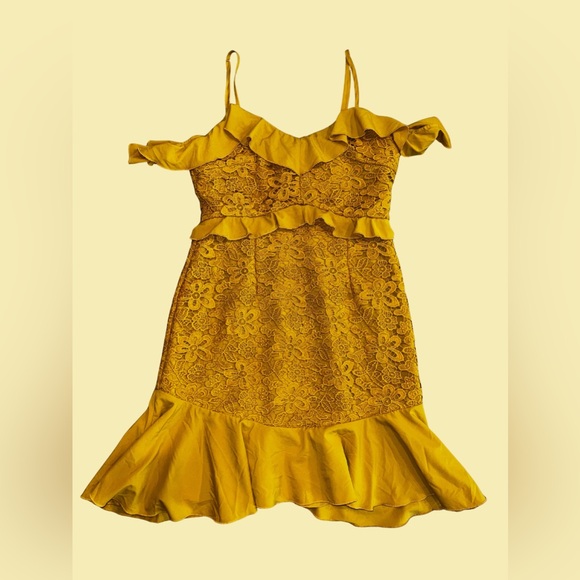 TwoSisters Lizzie Dress in Mustard - Picture 1 of 9